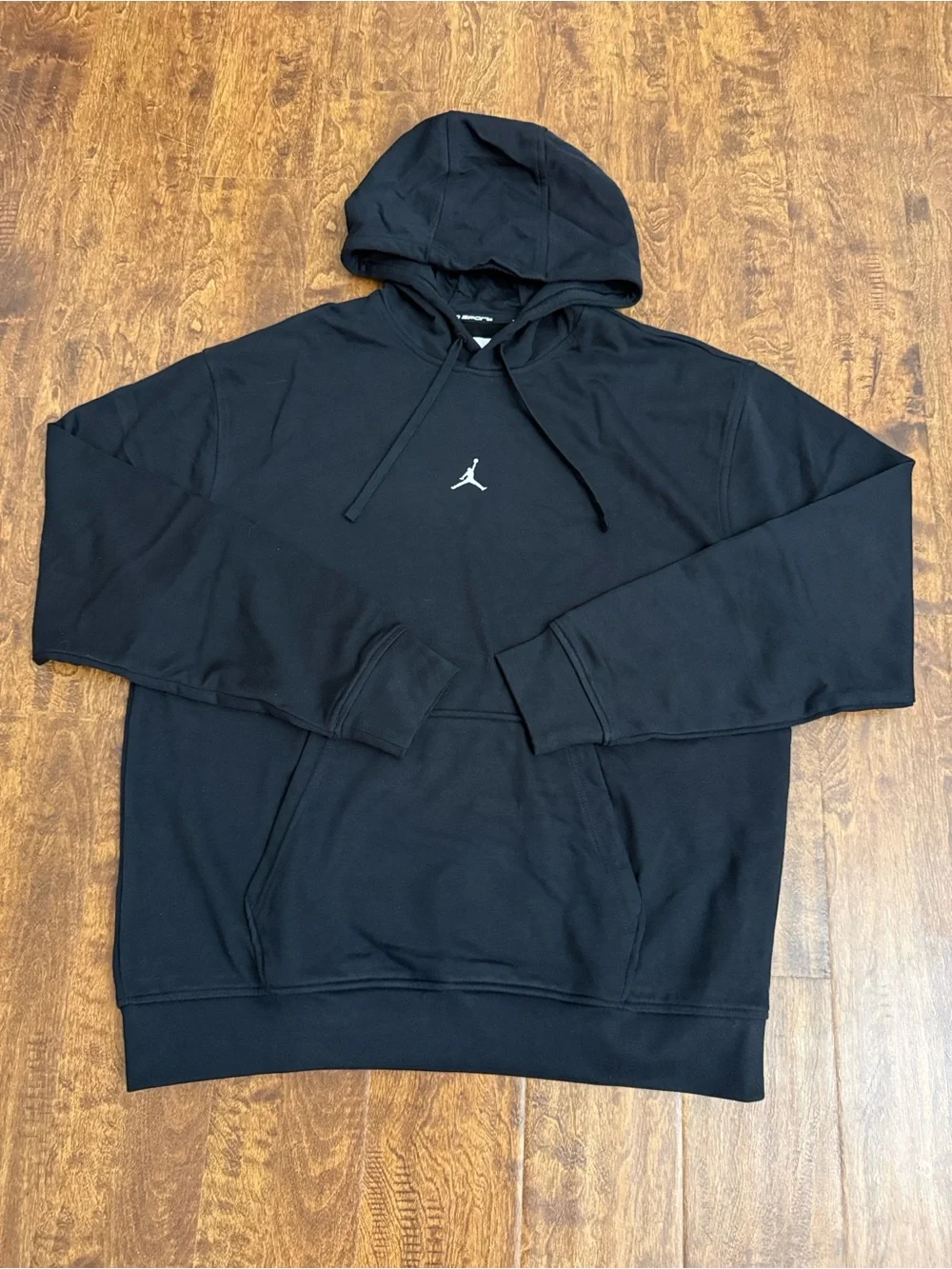Jordan Black Pullover Hoodie with White Jumpman